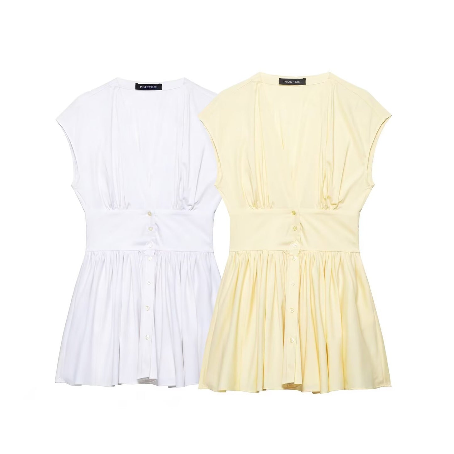 Poplin mini women's dress