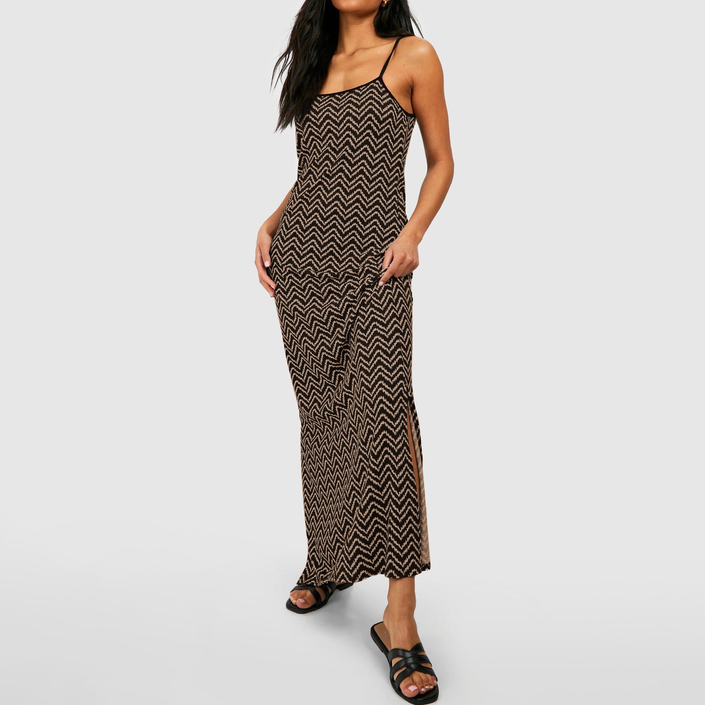 Style Strapless Sexy Split Maxi Dress for Women