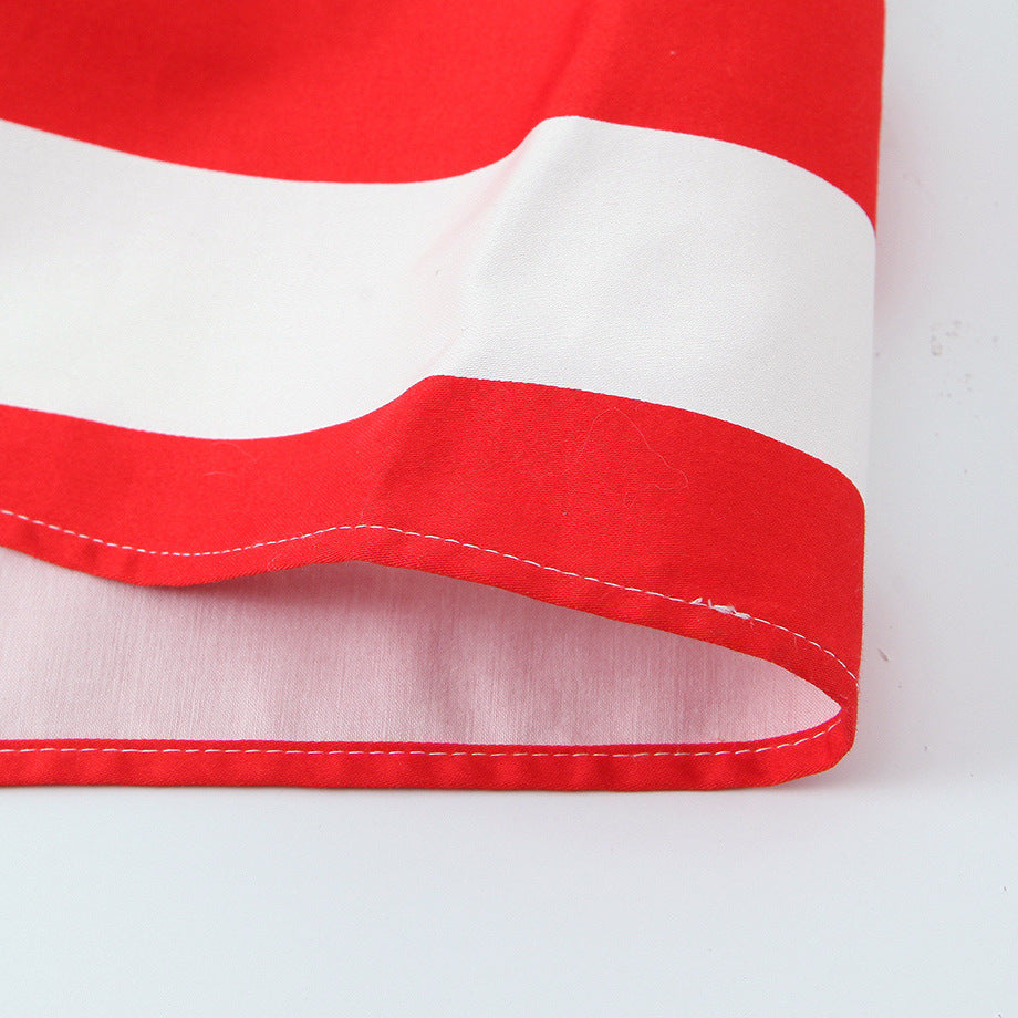 Sleeveless striped mini dress