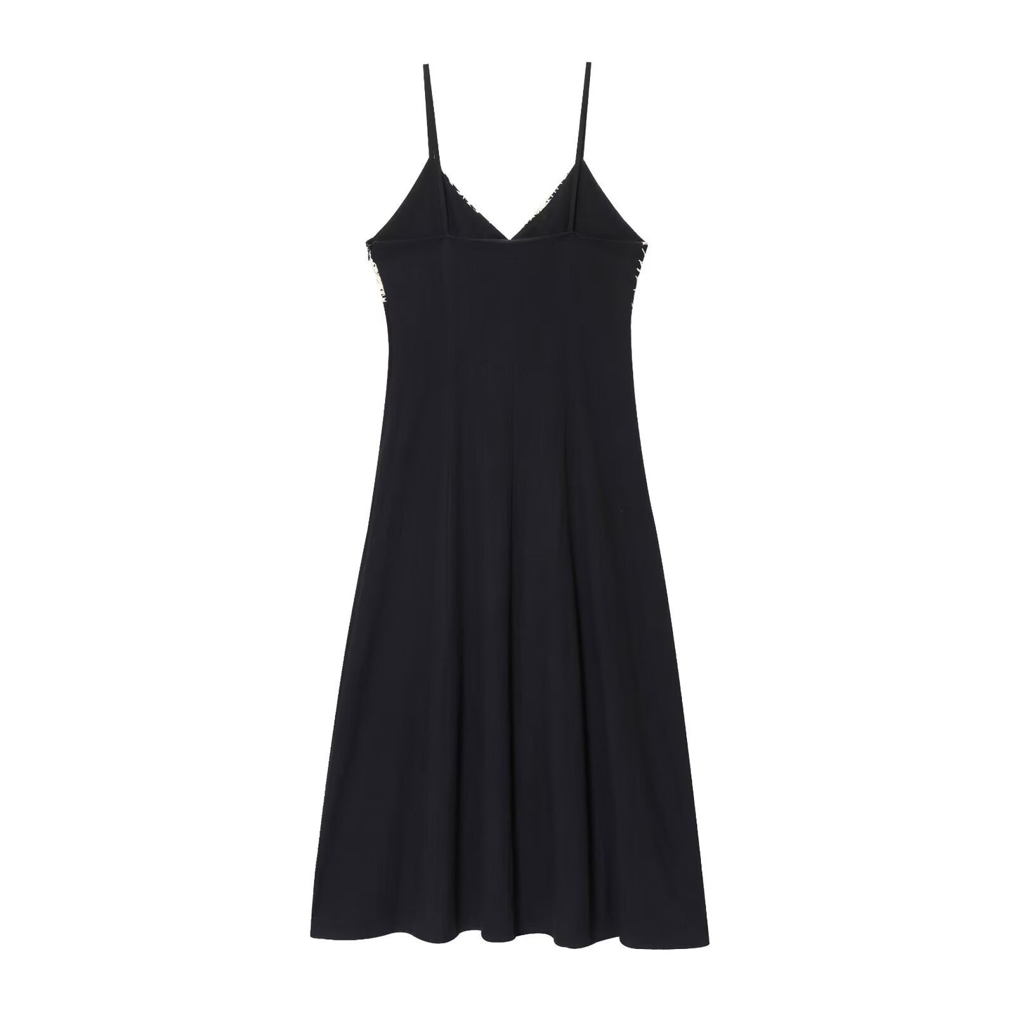Embroidered Midi Strap Dress