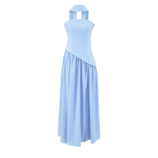 waisted maxi dress