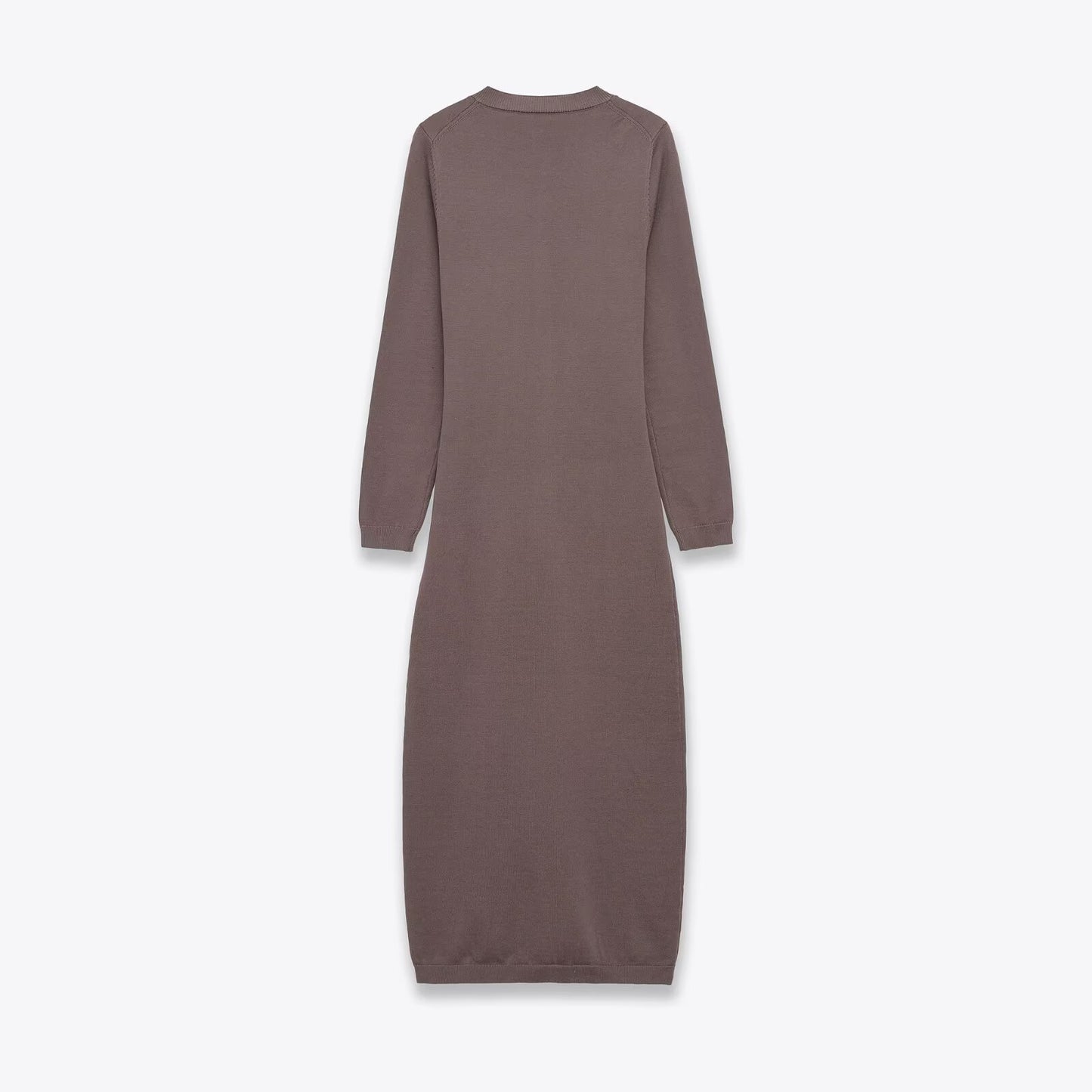 Knitted dress with waistband and Midi