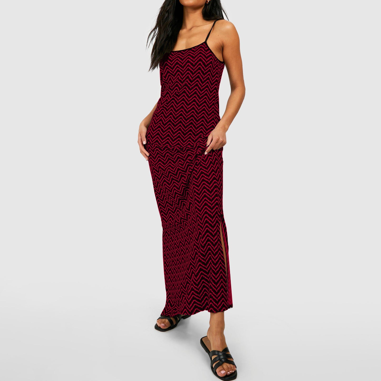 Style Strapless Sexy Split Maxi Dress for Women