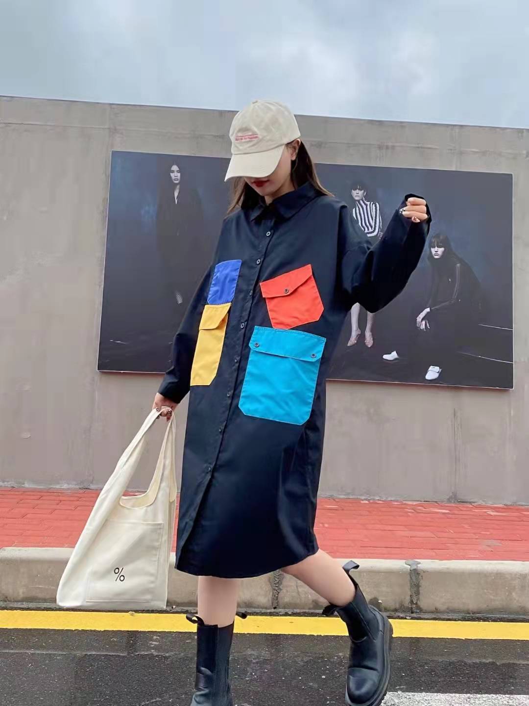 Women's Patchwork Dresses Elegant Vintage White One Piece Short Sleeve A-line Mini Dress  Harajuku Outfits Summer