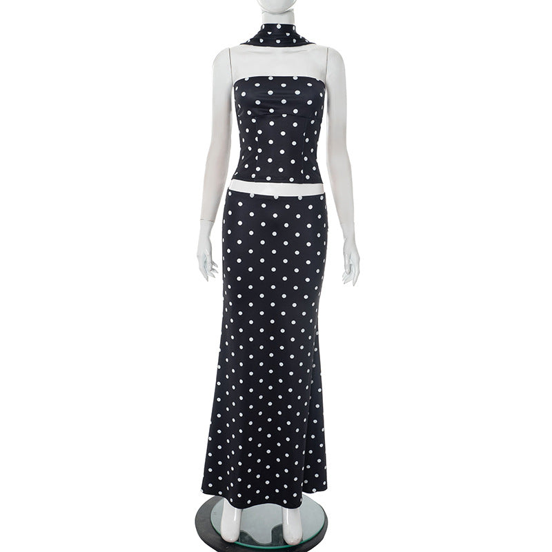 Elegant Sleeveless Bodycon Maxi Dress Set for Women
