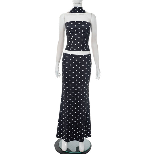 Elegant Sleeveless Bodycon Maxi Dress Set for Women