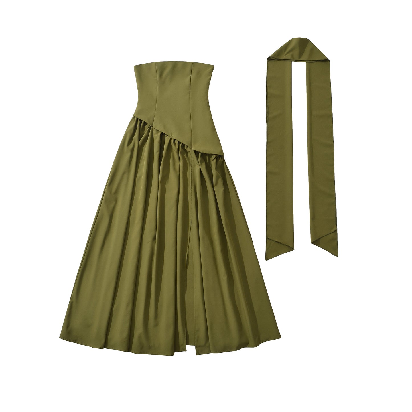 waisted maxi dress