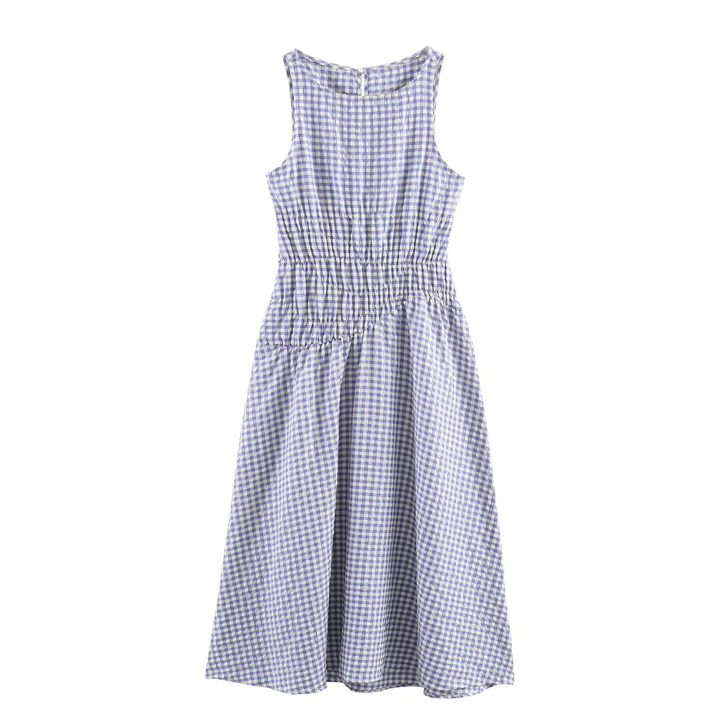 Small plaid MIDI dress